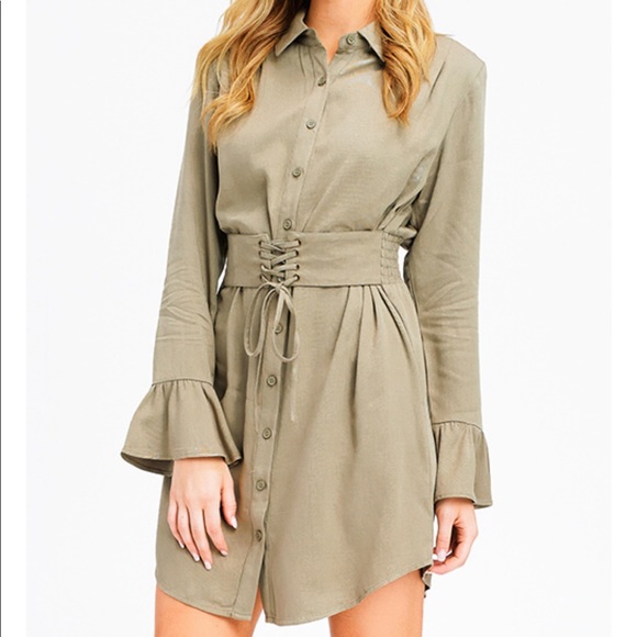 ARRIVED!Long sleeve corset mini shirt  - Picture 6 of 8